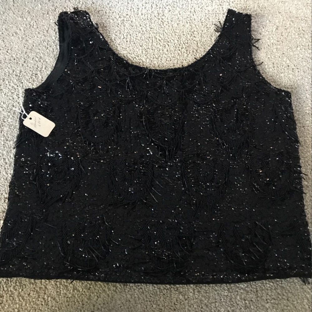 Vintage Beaded Tank Top